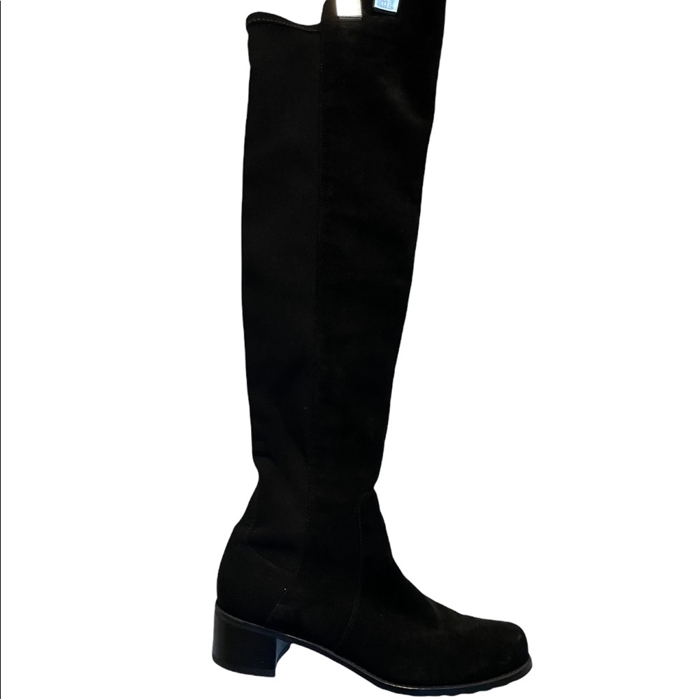 Stuart Weitzman 50/50 black suede boots Size 6